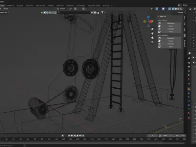 oil rig Free 3D model