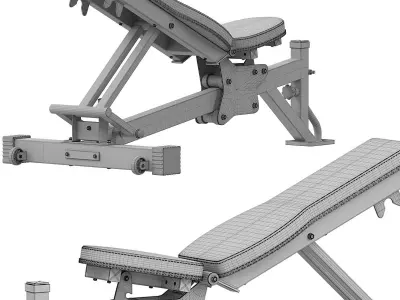 Home Gym ATX  Smith Cable Rack Weight Stack 3D model