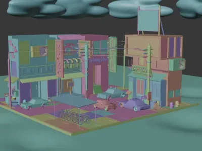 Chinese city 3D model