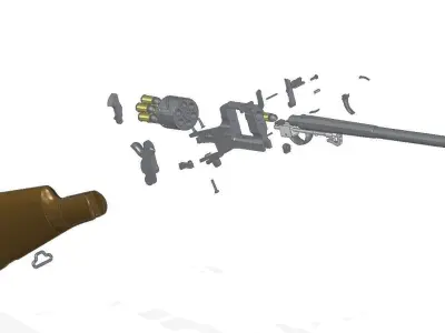 Mauser Zig-Zag carbine 3D model