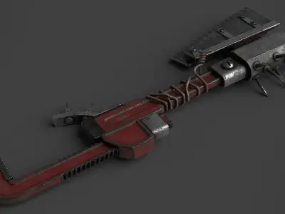 Modifiable Strike Weapon 14 Low-poly 3D model