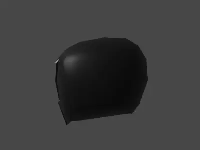 Low poly motorcycle helmet Low-poly 3D model