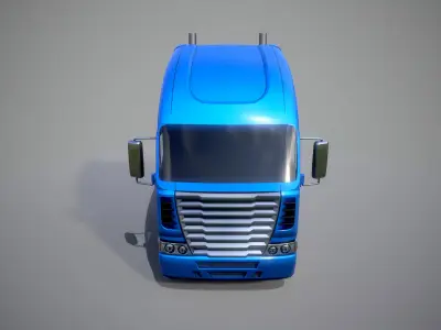 American Truck 10 and upgrades - Mobile Asset Low-poly 3D model Low-poly 3D model