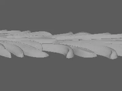 Central decor ornament for furniture Free 3D model 2