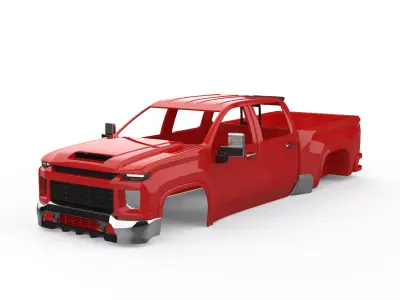 2022 Chevy Silverado 3500 3D print model