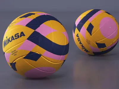Water Polo Ball Mikasa Multicolor 3D model