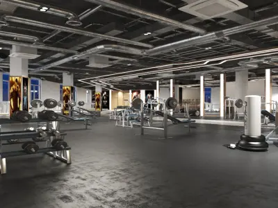 Gym Club 29 3D model