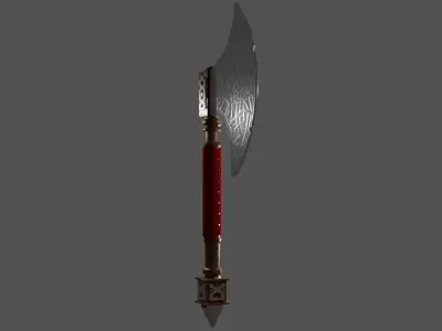 viking axe 3D model 12