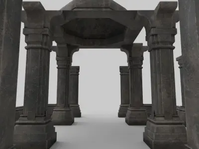 pillars 3D model