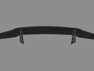 Car Spoiler 015 Low-poly 3D model