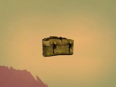 Ammo Bag Low-poly 3D model