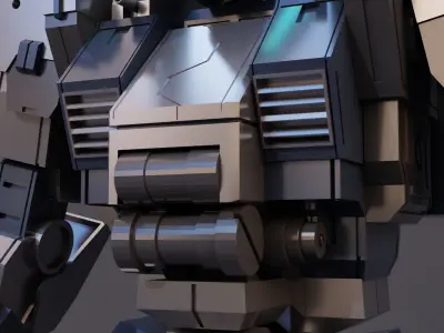 Sci Fi Military Robot 3D model