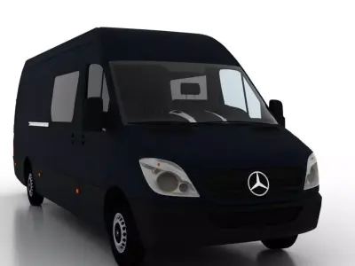 Mercedes Benz Sprinter L3H2 2009 Crew Van EU 3D model