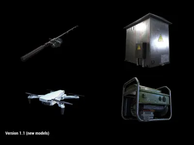 Environment Props that bring your game to life Low-poly 3D model