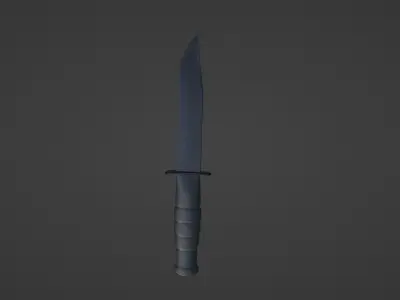knife 3d model military melee Low-poly 3D model