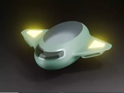 Sci-Fi Space Vehicle - HardSurface 3D model