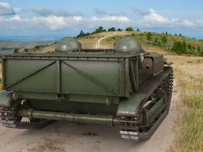 UE Tractor Vray 3D model