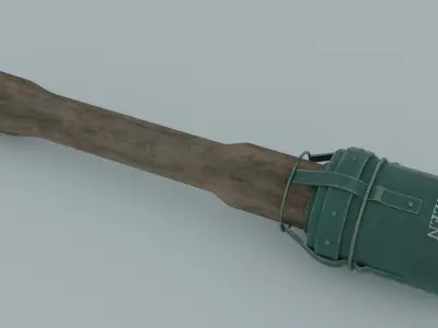German grenade Low-poly 3D model