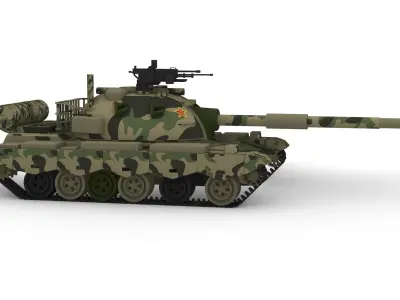 Type 88 Battle Tank 3D model