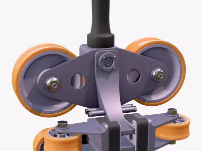 Industrial Roller Trolley Assembly M1 3D model
