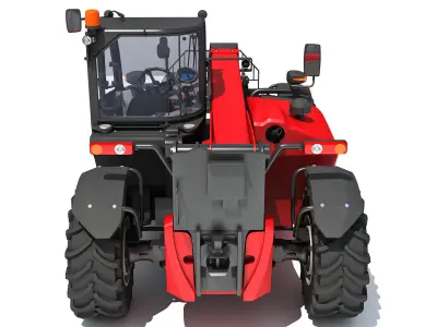 3D Telescopic Telehandler 3D model