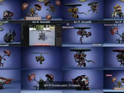 Sci-Fi Drones pack purchase