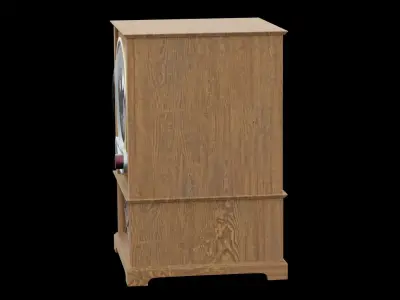 Old Vintage TV Working Low-poly 3D model