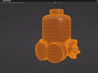 Custom3Dprint Minifigure Accessory - Minifigure Hair S2 - 108 3D print model