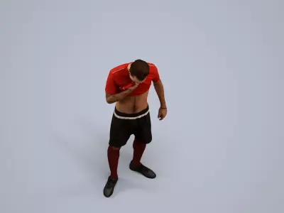 00521Carlos009 - Adult Caucasian man exercising in athletic 3D model