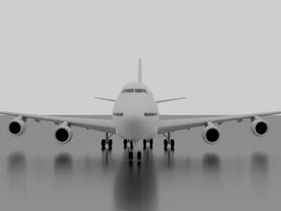 Boeing 747-400 3D model