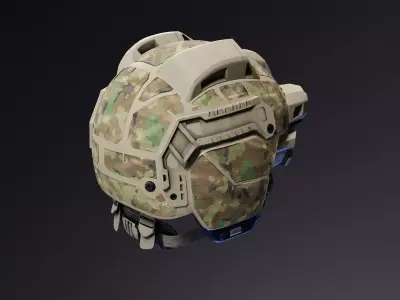 EagleEye Combat Helmet Low-poly 3D model