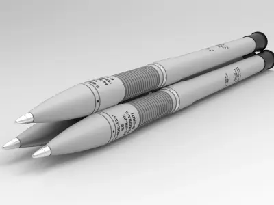 80mm S-8KO rocket 3D print model