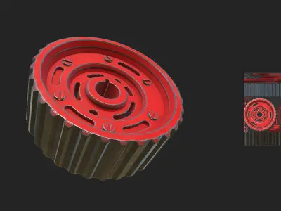 Gear 01 PBR Free low-poly 3D model