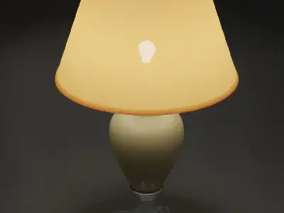 Antique Table Lamp 3D model