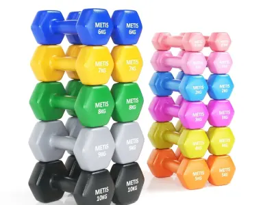 Fitness equipment collection 01 3D Model Pack