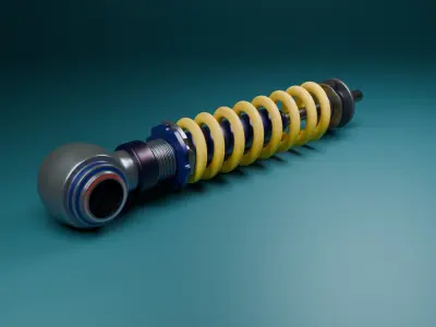 Motorcycle  SUSPENSION Free 3D model