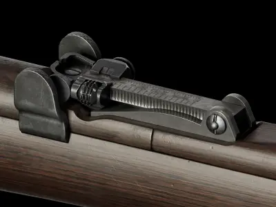 SMLE Mk3 Low-poly 3D model