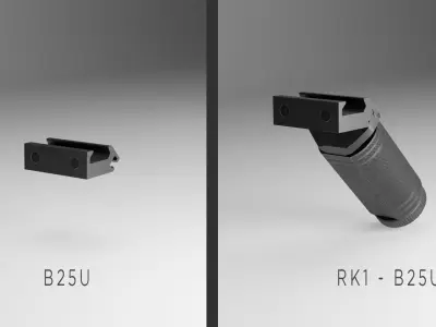 Zenit Foregrips Pack Low-poly 3D model