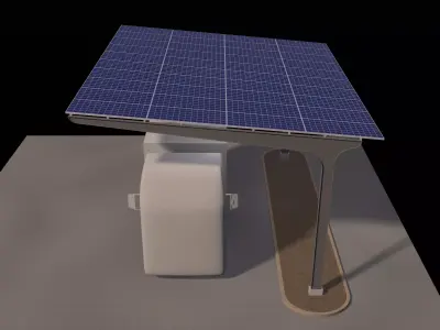 Solar truckport 26U01 3D model