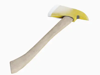Fire Axe 02 Low-poly 3D model
