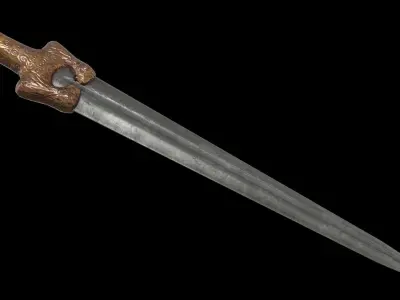 Mycenaean Rapier Low-poly 3D model