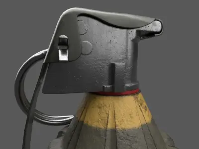 Game Ready Realistic Grenade 3d Model Low-poly 3D model