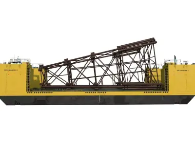 Heavy Lift Carriers barge Low-poly 3D model