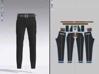 Mens Pants  3D model