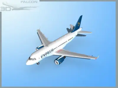 Falcon3D A319 Cyprus 3D model