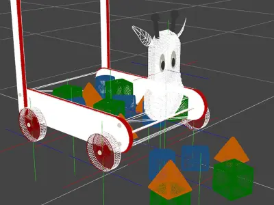 Wooden Toys Bundle 3D model
