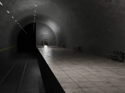 Subway Station 3D Texture