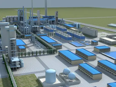 Factory 3 3D model