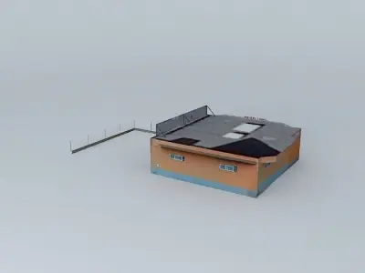 Lebrillola S L building with roof Free 3D model