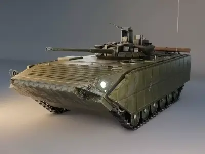 BMP-2 armoured vehicle 3D model